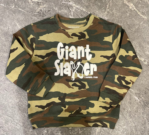 Boys Camo Giant Slayer Sweatshirt